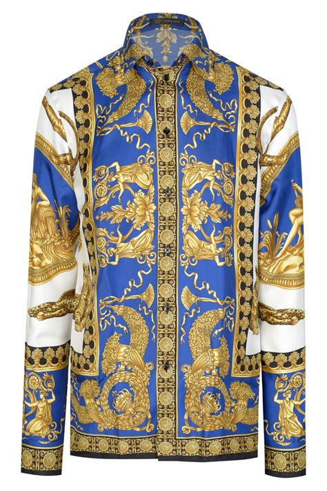 versace cotton shirt|authentic versace shirts.